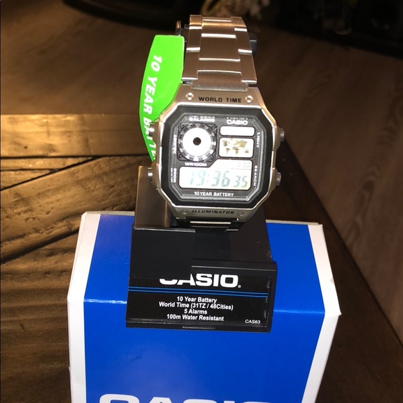 Casio Other - Casio word time watch 10 year battery brand new